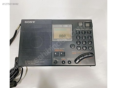 Sony Dijital Masaüstü Radyo - Sony ICF-SW7600G Dünya Radyosu Temiz