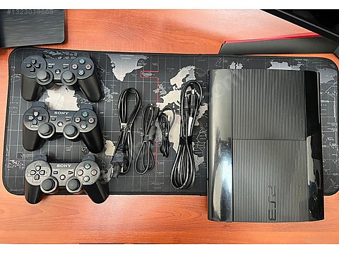 PS3 Süper Slim Sorunsuz 320G 34 Adet Oyun Yüklü Sony 3 Kol Dahil