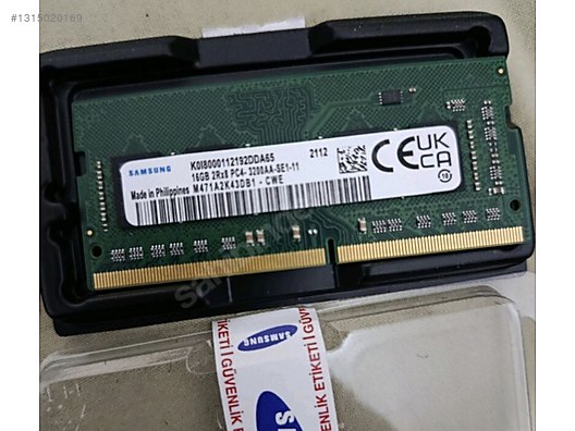 samsung ddr4 3200 AA 16 GB RAM sahibinden.comda - 1315020169