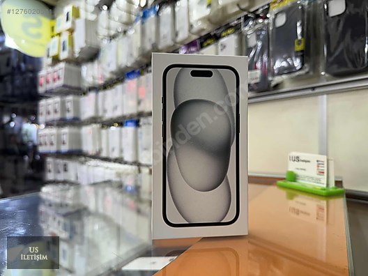 Resim US İLETİŞİMDEN İPHONE 15 128GB SİYAH 2 YIL GARANTİLİ KAPALI KUTU Apple iPhone 15 TR | 128 GB | Siyah