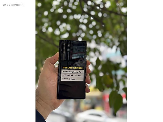 Resim Samsung Note 10+ İkinci El TR | 256 GB | Siyah İkinci El GEYLANİ İLETİŞİMDEN SAMSUNG NOTE 10 PLUS 256 GB 12 RAM TR
