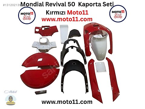 Gear Wheel / Mondial Revival 50 Grenaj Kaporta Seti Kırmızı