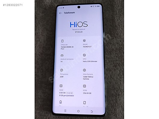 İkinci El ve Sıfır Alışveriş / Cep Telefonu & Aksesuar / Cep Telefonu / Tecno / Spark 20 Pro