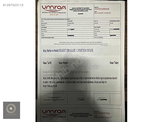 Vasıta / Arazi, SUV & Pickup / Peugeot / 2008 / 1.2 PureTech / Allure