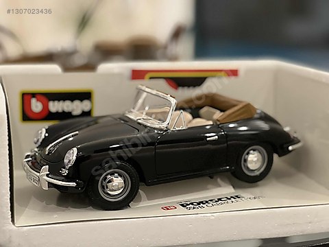 Bburago 1:18 Porsche 356 B Cabrio 1961 Sıfır Kutulu Sertifikalı on