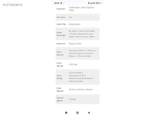 İkinci El ve Sıfır Alışveriş / Bilgisayar / Çevre Birimleri / Hoparlör / Ses Sistemi