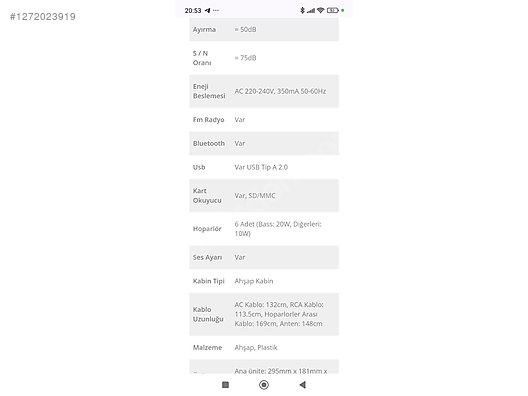 İkinci El ve Sıfır Alışveriş / Bilgisayar / Çevre Birimleri / Hoparlör / Ses Sistemi