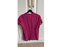 Fuşya ince yazlık bluz