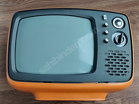 National TR-12PA Televizyon Siyah Beyaz Popart Vintage 1970 on
