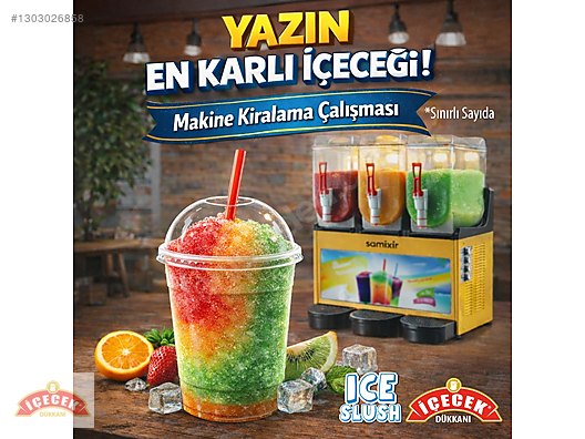 Samixir Triple Üç Hazneli Buzlaş Makinesi - Kiralama Seçeneği on