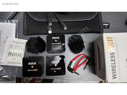 ジャンク品 RØDE wireless GO Ⅱ Mikrofon / FIRSAT: RØDE Wireless GO II (Dual) Sorunsuz, Tam Set