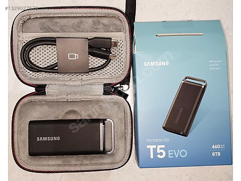 SAMSUNG T5 EVO 8TB TAŞINABİLİR SSD MU-PH8T0S/WW sahibinden.comda