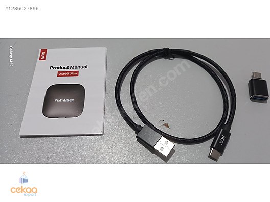 PlayAIBox UX999 Ultra-Plus Kablosuz CarPlay Android Auto AI Box