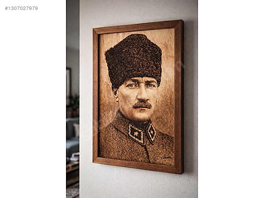 木彫 Atatürk portresi ahşap yakma sanatı on sahibinden.com - 1307027979