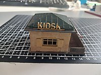 maket diorama tren yapi bina