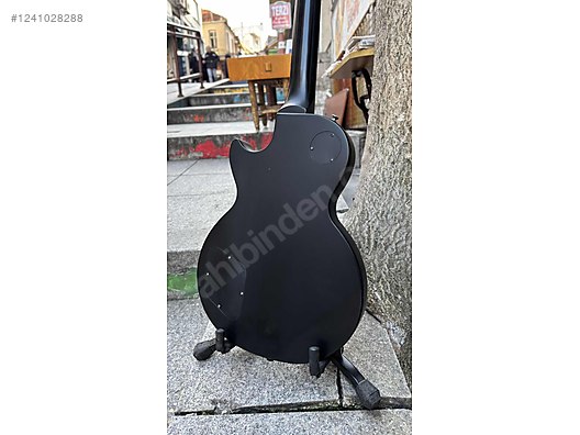 ギター Epiphone Goth Les Paul Epiphone Goth Les Paul Studio, Black Satin w/ Black Hardware at