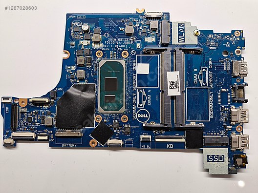 DELL Inspiron 3493 3593 5593 LA-J081P LA-J091P İ3-1035G1 anakart