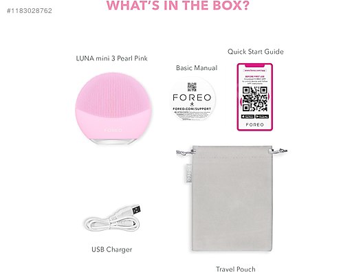 Yüz Temizleme / Foreo Luna Mini 3 Yüz Temizleme Cihazı Pembe
