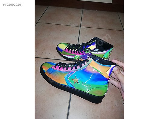 converse pro leather iridescent