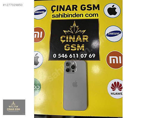 Resim Apple iPhone 15 Pro Max İkinci El YD | 256 GB | Natürel Titanyum İkinci El 15 PRO MAX PİL 89 KULLANIM KAPALI