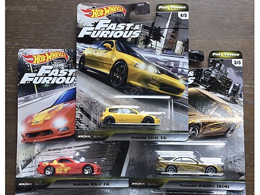 Hot wheels Fast and Furious Fast Tuners 3 lü Set Honca civic on