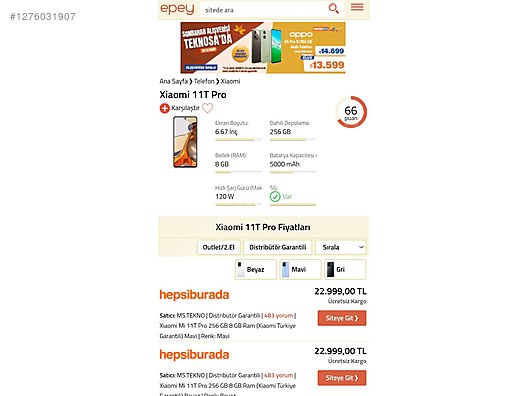 Used & Brand New Items / Cell Phones & Accessories / Cell Phones / Xiaomi / Mi 11T Pro