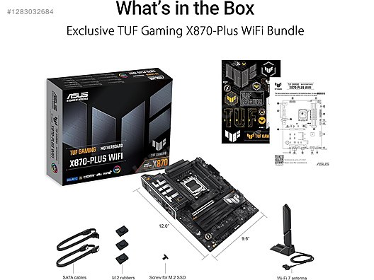 Masaüstü Bilgisayar - Anakart ASUS TUF GAMING X870-PLUS WIFI Anakart Anakart