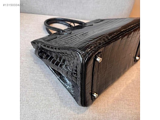 Hermes birkin 30 black crocodile stamp O %100 original - Hermes El