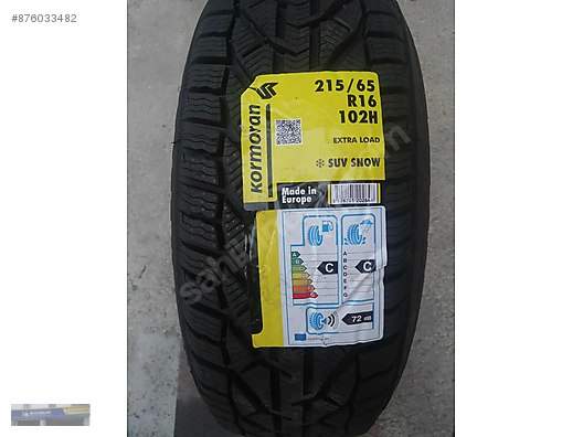 215 65r16 Kormoran Suv Snow Kis Lastigi urt Guven Jantlastik Sahibinden Comda