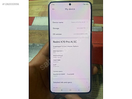 Used & Brand New Items / Cell Phones & Accessories / Cell Phones / Xiaomi / Redmi K70 Pro