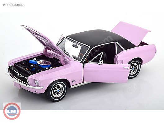 1 18 Greenlight 1967 Ford Mustang Coupe Lider Model den Diecast