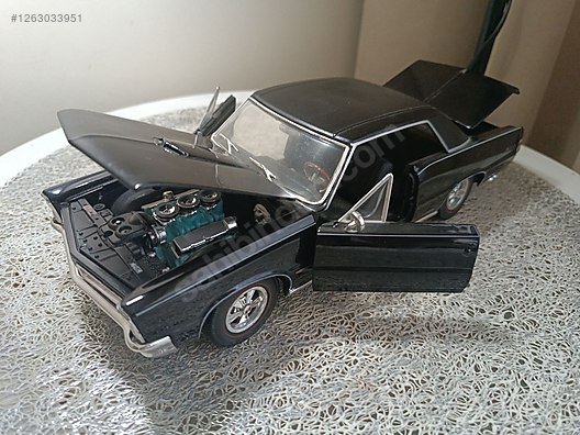 マイスト　1/18 1965 Pontiac Maisto 1:18 1965 Pontiac GTO Model Araba - Turuncu