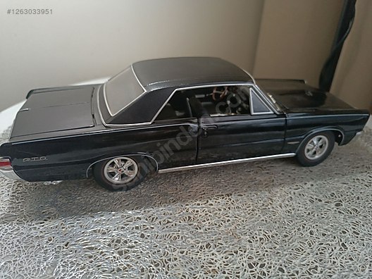 マイスト　1/18 1965 Pontiac Maisto 1:18 1965 Pontiac GTO Model Araba - Mavi