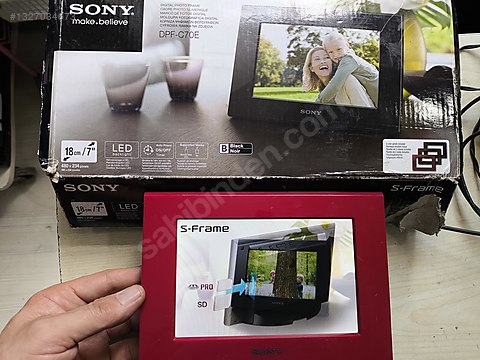 Dijital fotoğraf çerçevesi Sony DPF-D710 7 inç WVGA LCD on