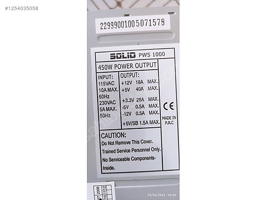 450 Watt Pws Güç kaynağı 0 ürün - Alışveriş :: Sıfır, İkinci El Ürünlerle sahibinden.com'da