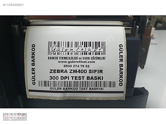 ZEBRA ZM400 BARKOD ETİKET YAZICI 300 DPI 1 YIL GARANTİLİ