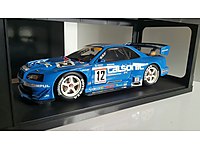 1/18 AUTOART JGTC 2002 CALSONİC NİSSAN SKYLİNE R34 GTR #1283035682