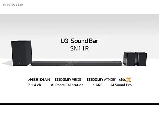 LG SN11R 7.1.4 Kanal 770 W Dolby Atmos Soundbar - İkinci El LG Soundbar ...