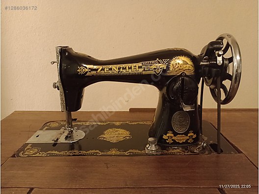 zenith dikiş makinesi çok eski çalışıyor masası da var sahibinden