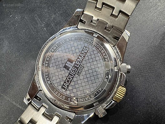 Jacques Lemans / 85) Jacques Lemans 1-1117 Kronograf 20 ATM Erkek