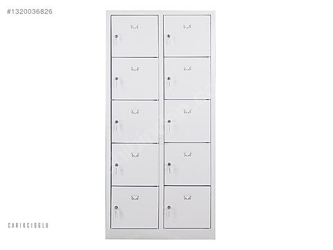 Cupboard / Deposit Box / 10 Gözlü Çelik Emanet Dolabı Metal