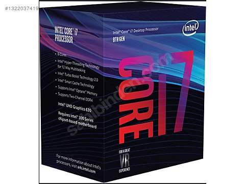 CPU Intel Core i7-8700　ジャンク ② intel i7 8700 işlemci sahibinden.comda - 1322037419