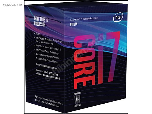 intel i7 8700 işlemci sahibinden.comda - 1322037419