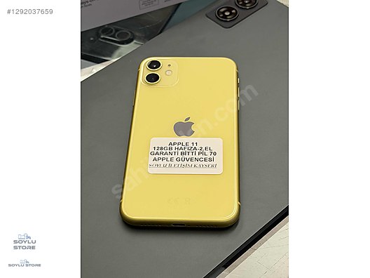 Apple / iPhone 11 / SOYLU İLETİŞİM APPLE 11 128GB HAFIZA SARI RENK