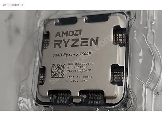 Satılık AMD Ryzen 5 7500F İşlemci - Temiz ve Sorunsuz sahibinden