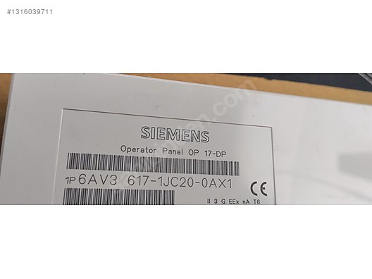 Siemens simatic op17 6av3 617-1jc20-0ax1 öperatör panel plc sıfı