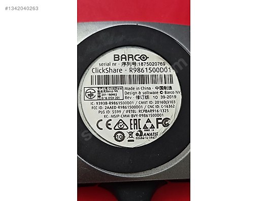 Barco ClickShare Button USB-A Kablosuz Sunum Düğmesi sahibinden