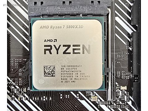 AMD Ryzen 7 5800X3D 3.4GHz 96MB sahibinden.comda - 1314040352