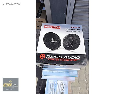 Hoparlör / Subwoofer / REİSS AUDİO RS-HX10 25CM BASS 1500WATT 350W