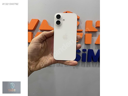 Apple / iPhone 16 / İPHONE 16 128 GB PİL 97 TEMİZ CİHAZ 11.AYA